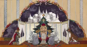 Ballet Stage Design Drucke: Stage design for the ballet The Nutcracker by P
