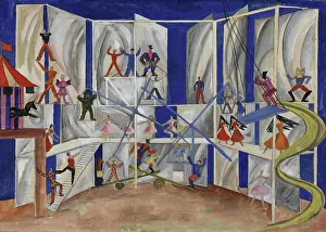 Russian Fine Art Images Online Drucke: Stage design for the ballet The Nutcracker by P