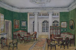 Fine Art Images Of Opera Sets Drucke: Stage design for the opera Eugene Onegin by P