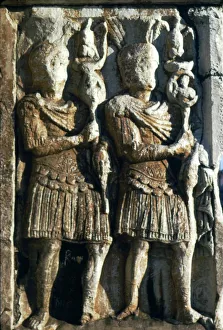 Standardsbärer, Ark von Konstantin, Reliefsdetail aus früherem 2. Jahrhundert