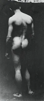 Drucke von Stehende Nacktfigur (Samuel Murray), um 1890-1892 Thomas Eakins Drucke: Stehende Nacktfigur (Samuel Murray), um 1890-1892. Künstler: Thomas Eakins