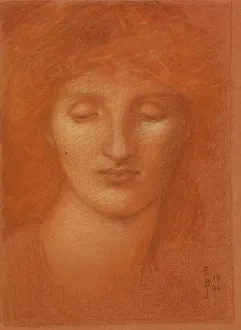 Birmingham Museum And Art Gallery Drucke: The Star of Bethlehem - Study for the Angel's Head