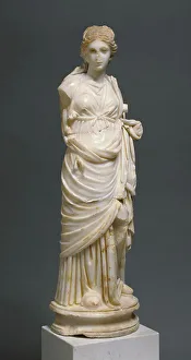 Roman Mythology Figures Drucke: Statue of a Muse, about A.D. 200. Creator: Unknown