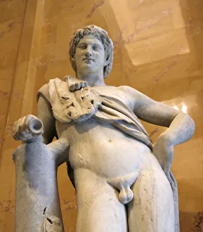 Ancient Greek Artwork Drucke: Statue of a resting satyr