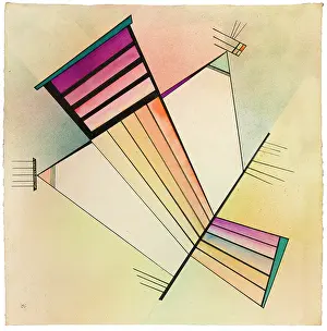 Wassily Kandinsky Abstract Art Drucke: Steadfast, 1931. Creator: Kandinsky, Wassily Vasilyevich (1866-1944)