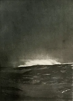 Early 20th Century Exploration History Drucke: A Steam Explosion on Mount Bird, c1908, (1909)