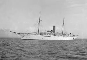 Isle Of Wight Drucke: Dampfschiffjacht Liberty, 1914. Ersteller: Kirk & Söhne aus Cowes