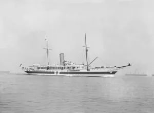 Dampfschiffjacht Liberty, 1914. Erbauer: Kirk & Söhne von Cowes