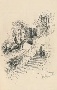 British Royal Residence Drucke: The Hundred Steps, 1895