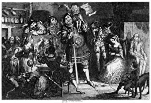Drucke von Die Steinküche, um 1840. Ein Druck aus dem Turm von London ein historischer Roman von William Harrison Ainsworth. (Londont, 1840) Küche Drucke: Die Steinküche, 1840. Künstler: George Cruikshank