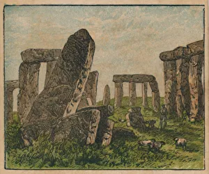Prehistoric Sites UK Drucke: Stonehenge, c1910. Creator: Unknown