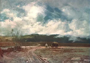 Victorian Era Agriculture Drucke: Stormy Weather, 1892, (c1902). Creator: Unknown