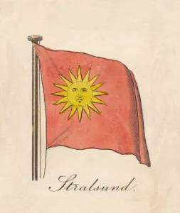 German Flags Drucke: Stralsund, 1838