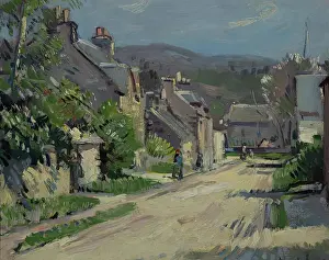 Drucke von Straße in Comrie, 1902 Aberdeen Drucke: Straße in Comrie, 1902. Künstler: Samuel John Peploe