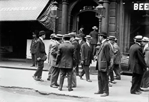 Strike at Bryant Hall, between c1910 and c1915. Creator: Bain News Service