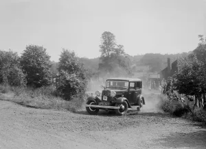 Ford von JS Steele wettet am BOC-Hügellaufstieg in Chalfont St Peter im Buckinghamshire 1932