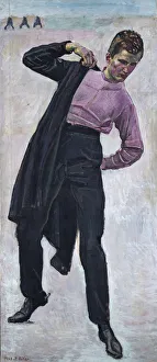 Ferdinand Hodler Paintings Drucke: Student at Jena, 1908