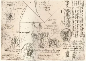 Italian Renaissance Art Studies Drucke: Studies of emblems, c1472-c1519 (1883). Artist: Leonardo da Vinci