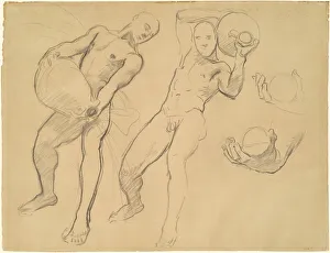 Studien von Notus für Die Winde, 1922-1925. Künstler: John Singer Sargent