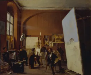 State Tretyakov Gallery Moscow Collection Drucke: Studio of the painter Count Vasily Maksutov