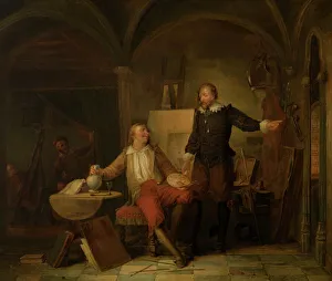 Das Atelier des Malers Joos van Craesbeeck, um 1640er Jahren (um 1870er Jahre). Ersteller: Nicaise de Keyser
