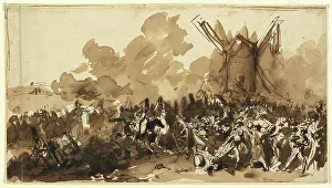 Nineteenth Century Warfare Images Drucke: Study, 1833. Creator: Auguste Raffet
