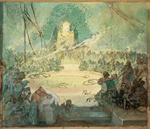 Czech Fine Art Images Drucke: Study for The Age of Love
