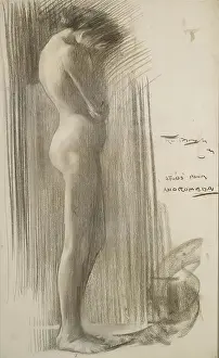 Studie für Andromeda, um 1893. Künstler: Robert Brough