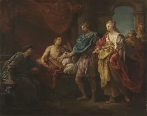 Pompeo Batoni Paintings Drucke: Study for Antiochus and Stratonice, c. 1746. Creator: Pompeo Batoni (Italian