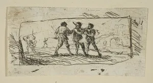 Mit den Räuberbanden studieren (Unterabschnitt), umgangssprachlich etwa 1633 von Klaude Lorrain
