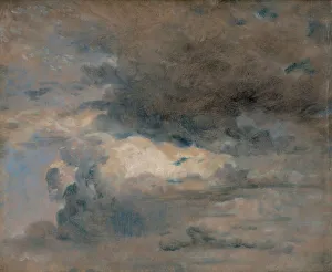 John Constable Oil Paintings Drucke: Study of Clouds - Evening, August 31st, 1822. Creator: John Constable