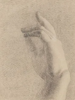 Untersuchung einer Hand [Rechter Seitenpapier]. Schöpfer: Benjamin Robert Haydon