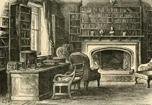 Our Own Country Book Illustrations Drucke: The Study at Hawarden, 1898. Creator: Unknown