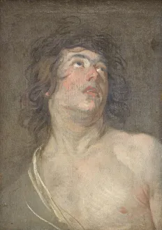 Studium eines jungen Mannes mit dem Blick nach oben. St Sebastian, 1614 - 1641. Erfinder : Anthony van Dyck