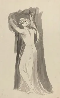 Pen And Ink Drawing Techniques Drucke: A Study of Miranda for The Tempest, c