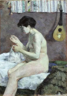 Studie eines Nackten (Susanne näht)