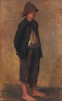 Studie eines stehenden Jungen, um 1900. Künstler: Elemir Halasz-Hradil