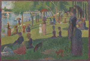 Drucke von Studie für einen Sonntag auf der La Grande Jatte, 1884 Impressionistische Gemälde Drucke: Studie für einen Sonntag auf La Grande Jatte, 1884. Künstler: Georges-Pierre Seurat