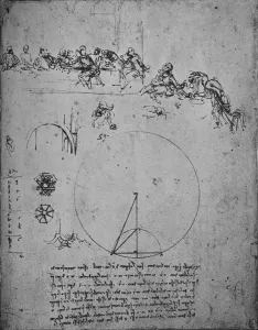 Christian Religious Figures Drucke: Study for the Last Super and Mathematical Figures and Calculations