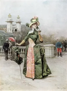 French Woman Portrait Drucke: The Style of the Future, 1889