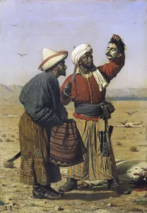 Russian Oil On Canvas Drucke: Success, 1868