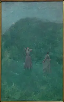 American Impressionism Drucke: Summer, 1893. Creator: Thomas W Dewing