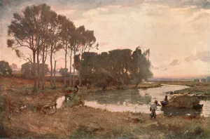 Sommerabend 1895, (ca 1902). Ersteller unbekannt