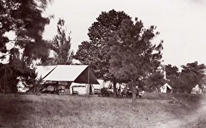 Bilder Datiert 10. August 2020: Sommerquartier des Generals Grant, City Point (Virginia), 1861 - 65. Ersteller unbekannt