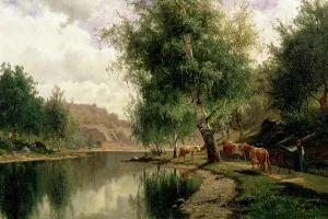 Sommerlandschaft, 1873. Schöpfer: Johan Edvard Bergh