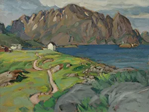 Summer Landscape Art Drucke: Summer, Store Molla. Study from Lofoten. Creator: Anna Katarina Boberg