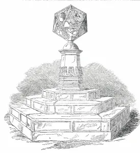 Scottish Historical Landmarks Drucke: Sun-Dial, at Holyrood, 1850. Creator: Unknown