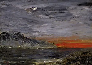 Sonnenuntergang, 1892; Künstler: August Strindberg