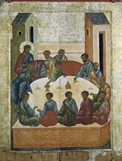 Russian Icon Painting Drucke: The Last Supper, 1497