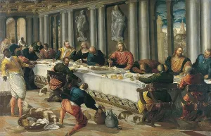 The Last Supper Painting Drucke: The Last Supper, 1570. Creator: Anon